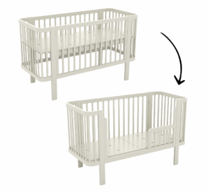 Ledikant Novi at Home® Klara Incl. Bedzijde 70x140 Sand