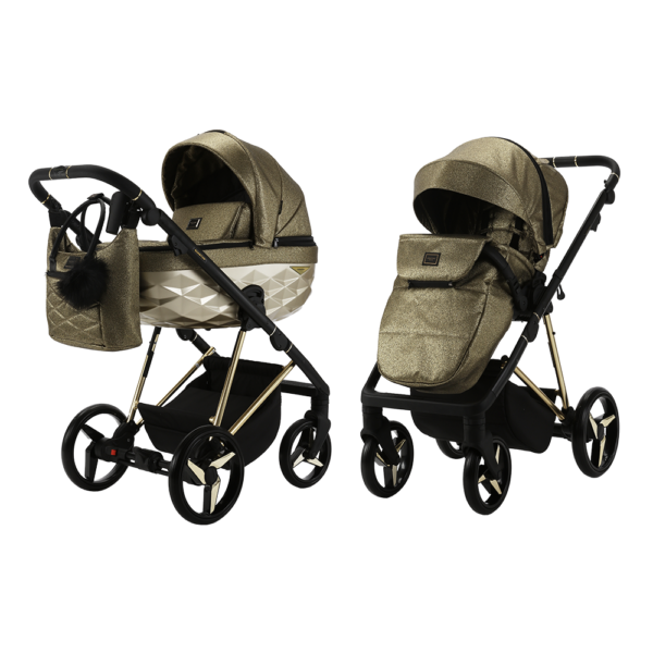 Kinderwagen Adamex Quantum Glossy Gold - Afbeelding 1