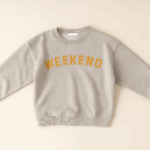 Mini Fashion™ -"Weekend"- Sweater Zand Zaterdag / 100 (3-4 jaar) | Educatief Speelgoed