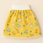 Baby Training Pants™ - Zindelijkheidstraining met een twist - Oefenbroek Rokje / Geel hondjes / L (3-6 jaar) | Educatief Speelgoed