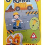 6 eerste puzzels - Bouwterrein (2-3-4) - HABA  Legpuzzel