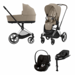 Kinderwagen Cybex Priam Cozy Beige met Autostoel Cloud G I-Size&Base