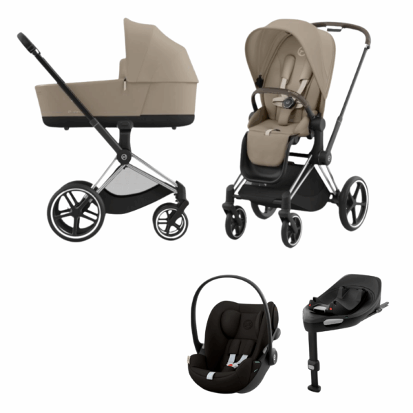 Kinderwagen Cybex Priam Cozy Beige met Autostoel Cloud G I-Size&Base - Afbeelding 1