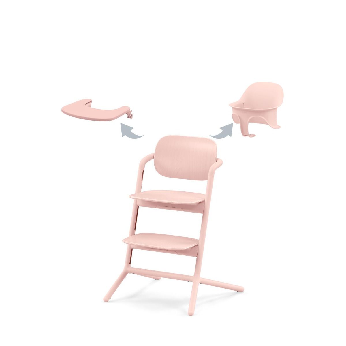 Kinderstoel Cybex Lemo 3-in-1 Pearl Pink/Light Pink met Babyset&Eetblad - Afbeelding 1