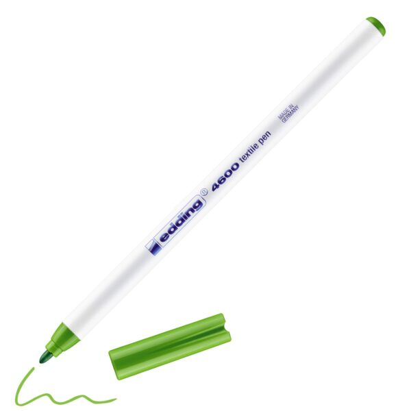 edding 4600 textile pen - 1 mm - lichtgroen - Afbeelding 1