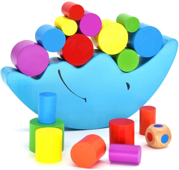 Balance Game™ - Balanseer de blokken -  Balanceerspel Maan | Educatief Speelgoed - Afbeelding 1