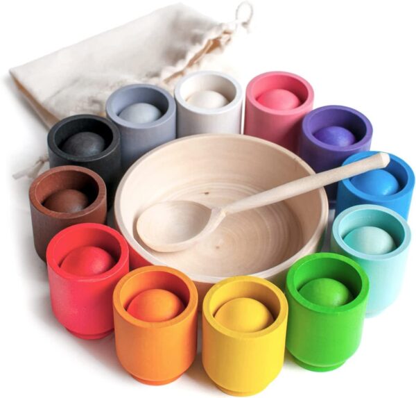 Woods™ - Match de kleuren - Sorteerspel | Educatief Speelgoed - Afbeelding 1