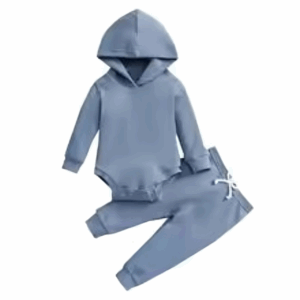 Mini Fashion™ - Warm&Stijlvol - Warme Set voor Baby's Blauw / 66 (3-6 maanden) | Educatief Speelgoed