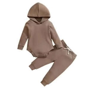 Mini Fashion™ - Warm&Stijlvol - Warme Set voor Baby's Bruin / 59 (0-3 maanden) | Educatief Speelgoed