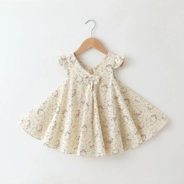 Mini Fashion™ - Speels&Elegant - Meisjes Zomer Jurk Lavendel Bloemig / 80 (12-18 maanden) | Educatief Speelgoed - Afbeelding 1