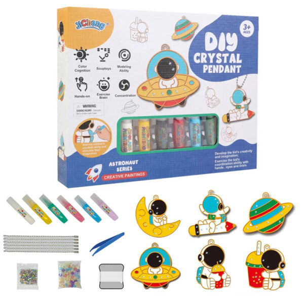 Pendant Craft Set™ - Kunst met een magisch vleugje - DIY Hangerset Ruimte | Educatief Speelgoed - Afbeelding 1