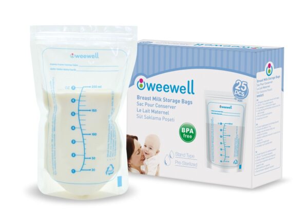 Bewaarzakjes Weewell Moedermelk 100st. - Afbeelding 1
