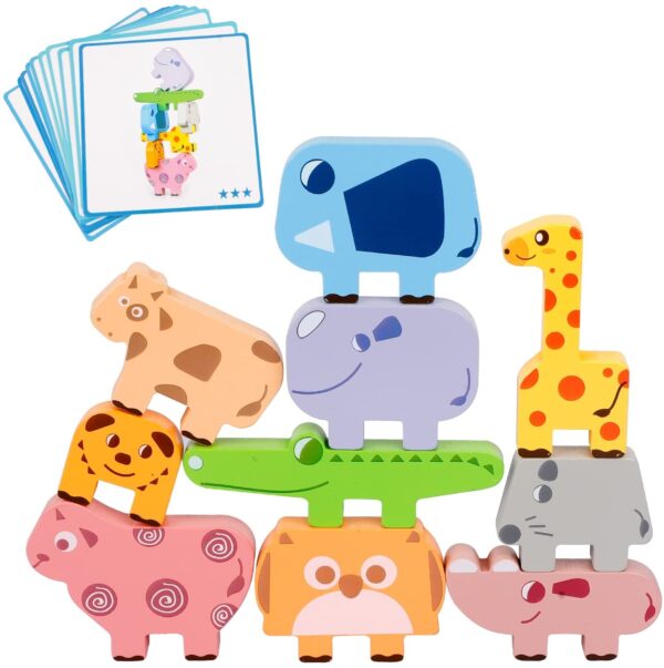 Animal Stacking™ - Verbetert het herkenningsvermogen - Stapelspel | Educatief Speelgoed - Afbeelding 1