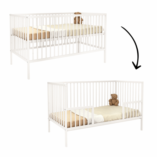 Meegroeiledikant Colorfull Home Diana Linea Classic 70x140 White - Afbeelding 1