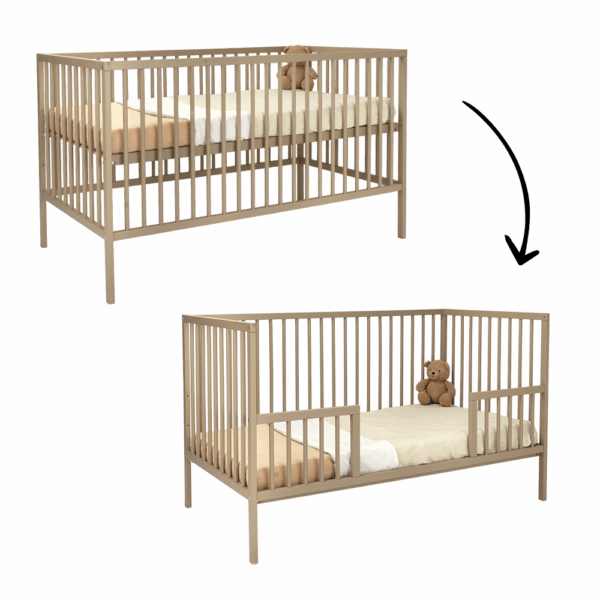 Meegroeiledikant Colorfull Home Diana Linea Classic 70x140 Taupe - Afbeelding 1