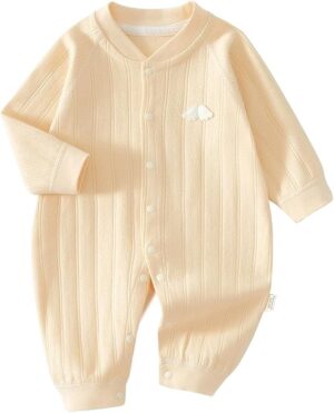 Mini Fashion™ - Knus&Comfortabel - Baby Pyjama Geel / 73 (6–9 maanden) | Educatief Speelgoed