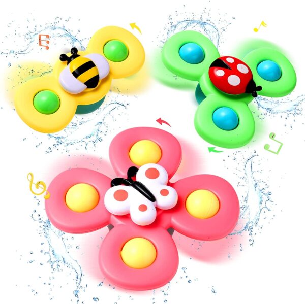 Bath Spinner™ | Maakt baddertijd interessant - Badspeelgoed Set van 2 + 1 GRATIS | Educatief Speelgoed - Afbeelding 1