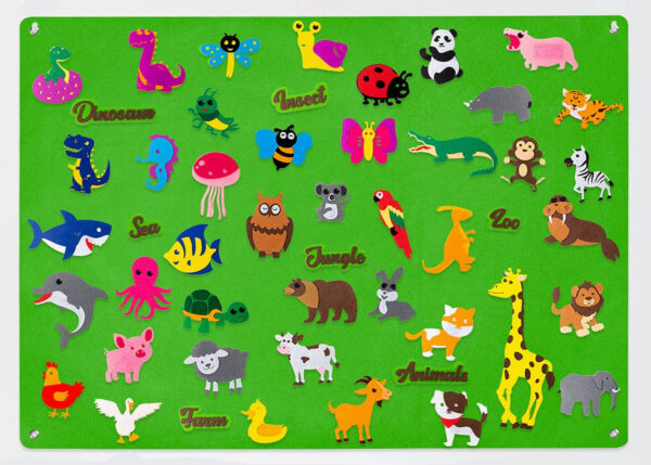 FeltBoard™ | Eindeloos ontdek- en speelplezier! - Viltbord Dieren | Educatief Speelgoed - Afbeelding 1