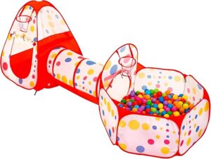 Fun Fort - Gooien&Gieren - Kinder Speeltent Rood | Educatief Speelgoed