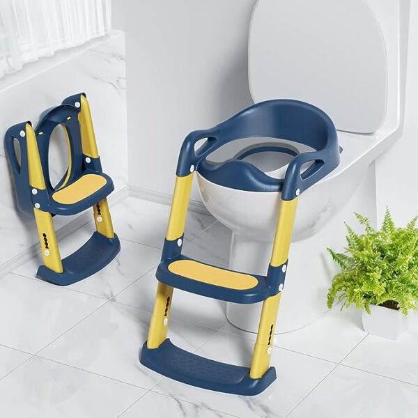 Potty Training Seat™ - Zindelijkheidstraining voor kleintjes - Opvouwbaar stoelpotje Blauw | Educatief Speelgoed - Afbeelding 1