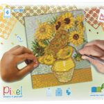 Pixelhobby set - 4 platen - Zonnebloemen