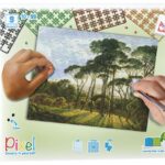 Pixelhobby set - 9 platen - Italiaans landschap met parasoldennen