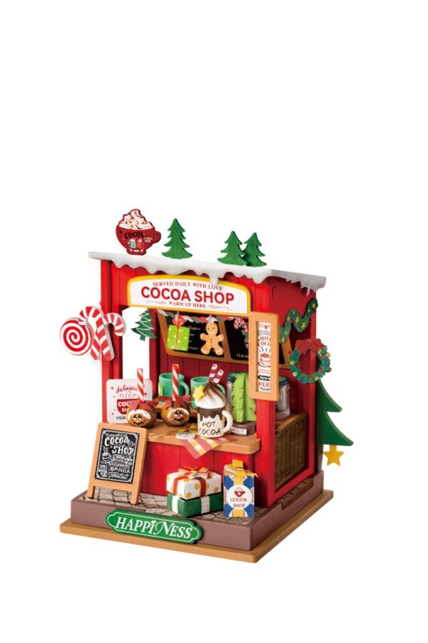 Robotime miniatuur DIY kit - Cocoa Shop - Afbeelding 1