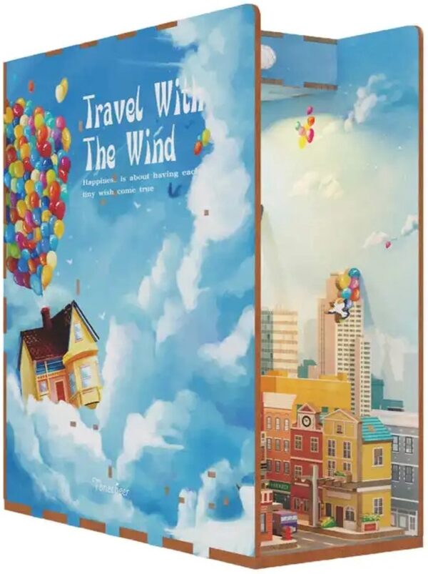 Tonecheer miniatuur kit - book nook - Travel with the Wind - Afbeelding 1