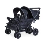 Kinderwagen Childhome Quadruple 4 Kinderen Black