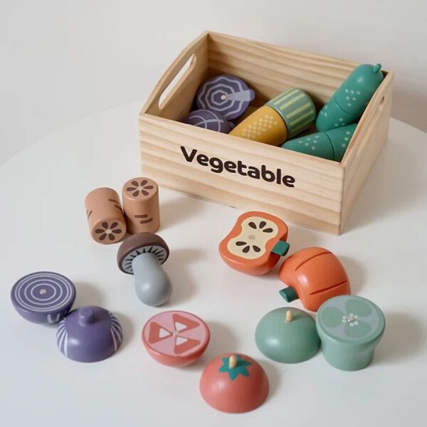 Cutting Play Set™ – Snij&Speelplezier– Keuken Speelgoed Groenten | Educatief Speelgoed - Afbeelding 1
