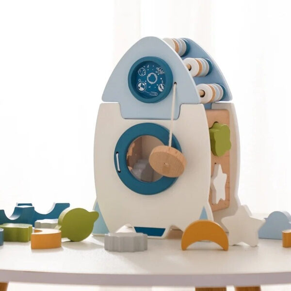 Woods™ - Sterrenstof avonturen - Raketblokkenset | Educatief Speelgoed - Afbeelding 1