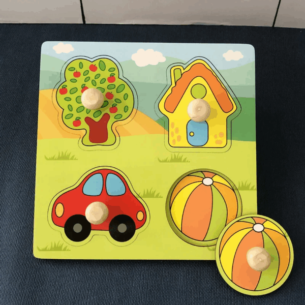 Clever Puzzle™ - Slim Spelen - Houten Puzzel Huisje | Educatief Speelgoed - Afbeelding 1