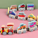 Tiny Express™ – Kleuren&Vormen - Houten Treinspeelgoed Transport | Educatief Speelgoed