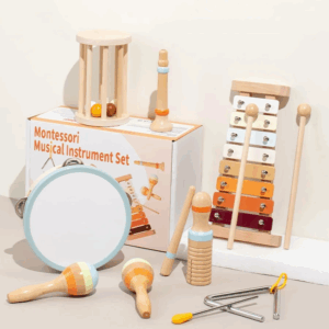 Infant Bell™ - Zachte Geluiden - Montessori Muzikale Instrumenten 7-Delige Set | Educatief Speelgoed