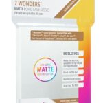 7 Wonders Sized Card Game Sleeves MATTE (67x103mm) non-glare (80) - Gamegenic