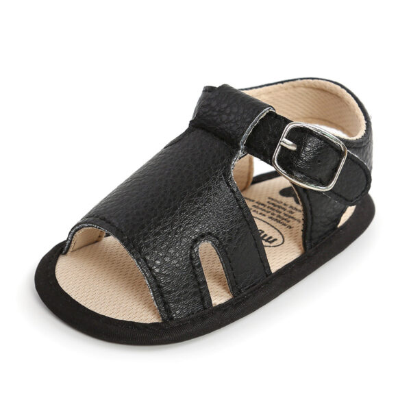 Mini Fashion™ - Zachte Pasvorm - Kinder Sandalen Zwart / 14 (6-12 maanden) / Gesp | Educatief Speelgoed - Afbeelding 1