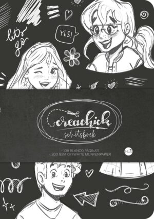 CreaChick Schetsboek - Black