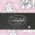 CreaChick Schetsboek - Pink