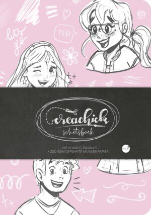 CreaChick Schetsboek - Pink