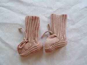 Mini Fashion™ - Warm&Stijlvol - Gebreide Babyslofjes Roze / S (0-6 maanden) | Educatief Speelgoed