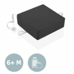 Stoelverhoger Babyjem Booster EasyClean Square Dark Grey