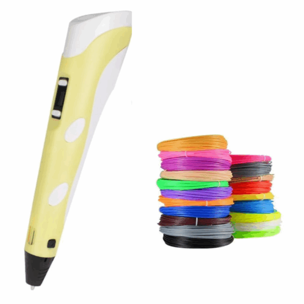 3D Pen™ | De magische 3D ontwerper! Geel + GRATIS 100 meter filament | Educatief Speelgoed - Afbeelding 1
