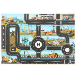 Car adventure™ - Toverstad Speelmat Bouwplaats | Educatief Speelgoed