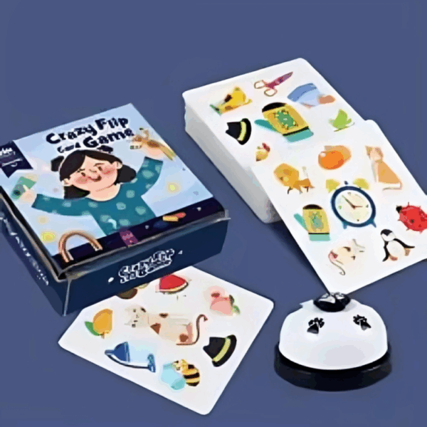 Memory Dobble Game™ - Leerzaam&Avontuurlijk - Geheugen Kaartspel Geheugen Kaartspel incl. bel | Educatief Speelgoed - Afbeelding 1