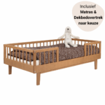 Set | Peuterbed Novi at Home® Juliette 70x140 Beech incl. Matras&Dekbedovertrek