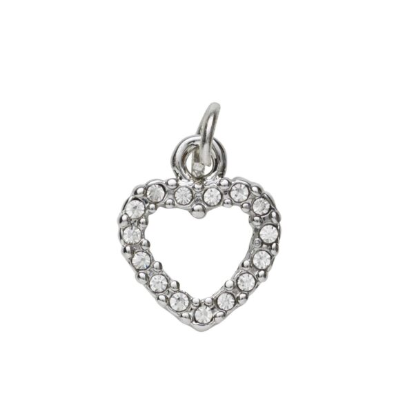 Charm Series hanger - hart zilverkleurig - Afbeelding 1
