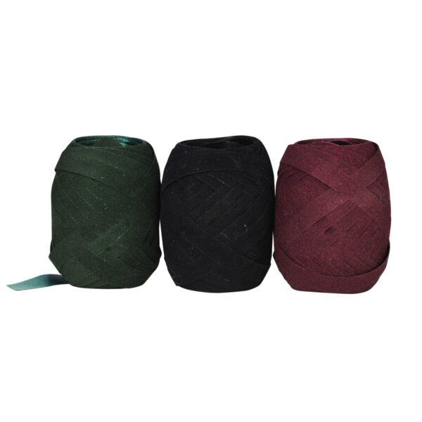 Cadeaulint - 3x - fluweel kerst - Afbeelding 1