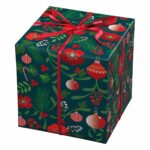 Cadeaupapier - 10 meter - kerstbloemen