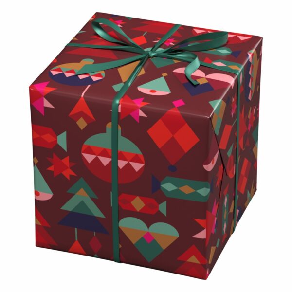 Cadeaupapier - 10 meter - grafische kerst - Afbeelding 1