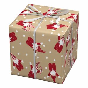 Cadeaupapier - 10 meter - vrolijke Kerstman